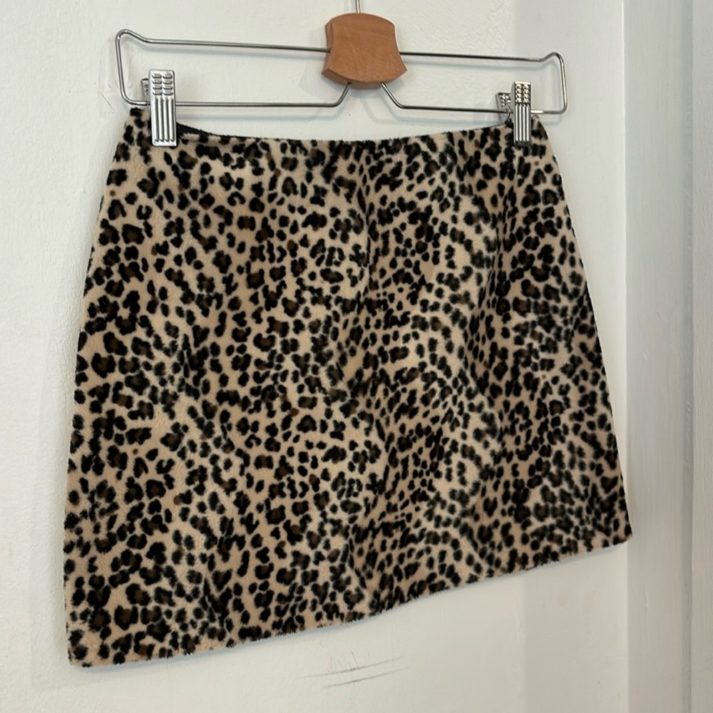 Leopard Mini Skirt (velvet!)